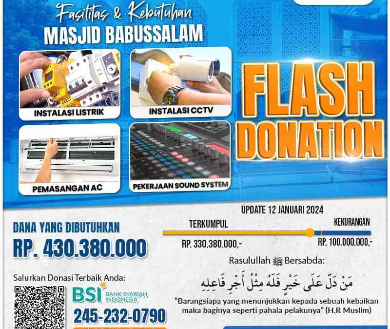 Flash Donation Masjid Babussalam
